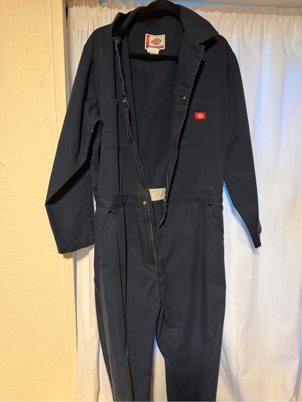 Dickies men’s navy mechanics Utility Coverall Jumpsuit